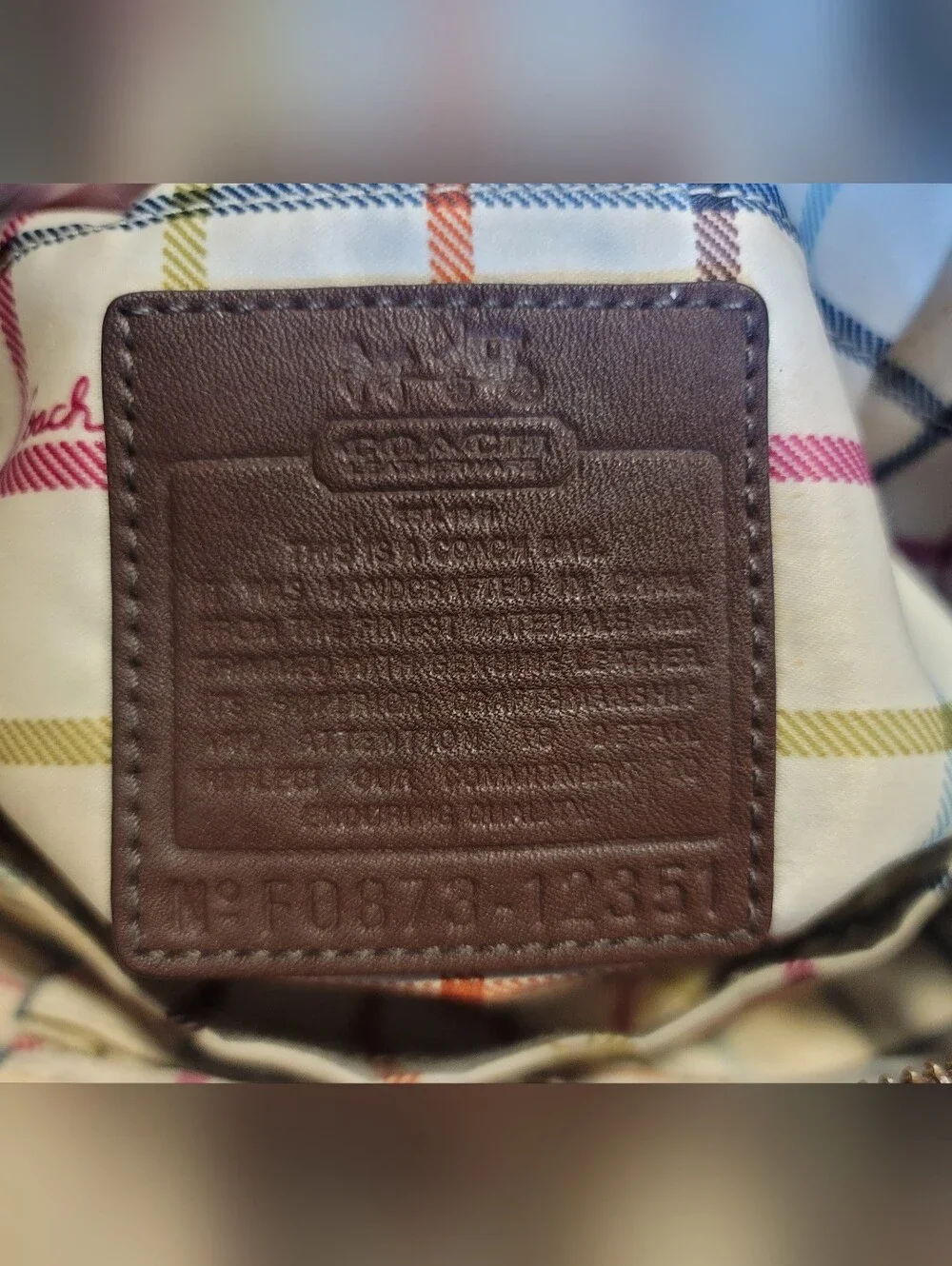 Coach diaper bag